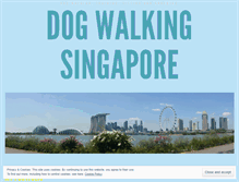 Tablet Screenshot of dogwalkingsingapore.com